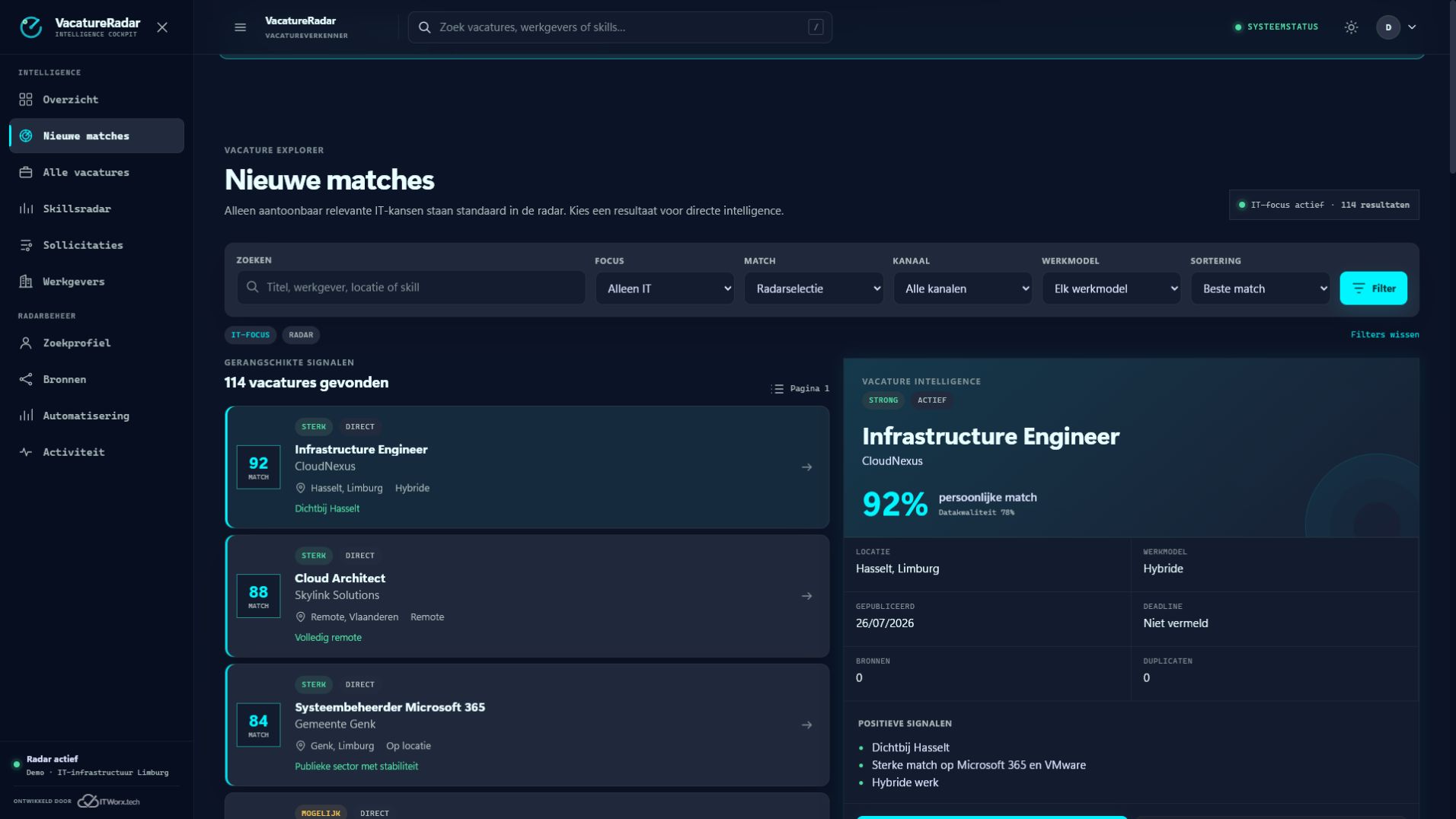 Ranked matches and search filters